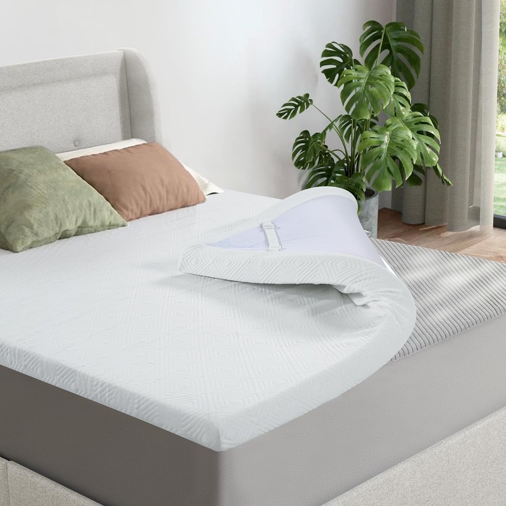 BedsPick Full Mattress Topper, 3 Inch Cooling Gel Memory Foam Mattress Topper...