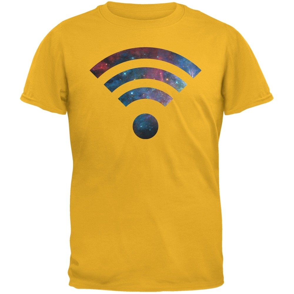 Wifi Galaxy Gold Adult T-Shirt