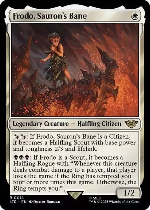 Frodo Saurons Bane Universes Beyond Lord of the Rings MTG Tales of Middle Earth Regular