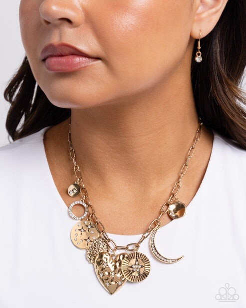 New Paparazzi Jewelry-Recognizable Radiance Necklace-Gold