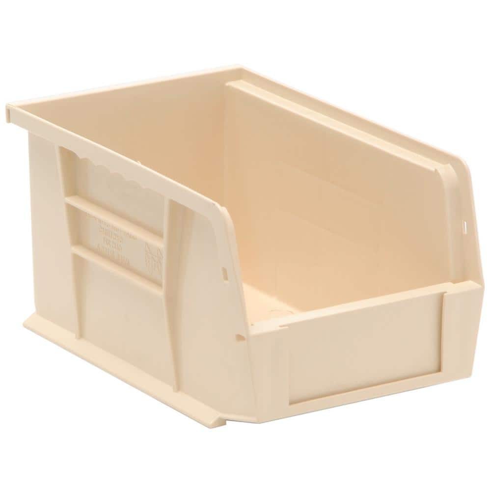 Ultra Series 2.4qt Stackable Ivory Storage Bins 12-Pack