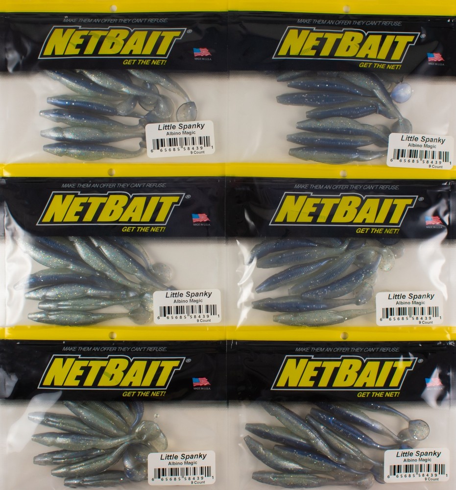 (LOT OF 6) NETBAIT LITTLE SPANKY SWIMBAIT 3.25