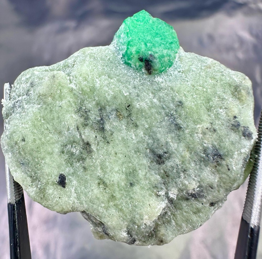 70.55 Taupe Natural Emerald in Matrix –5622 Large Collector's Gem Specimen