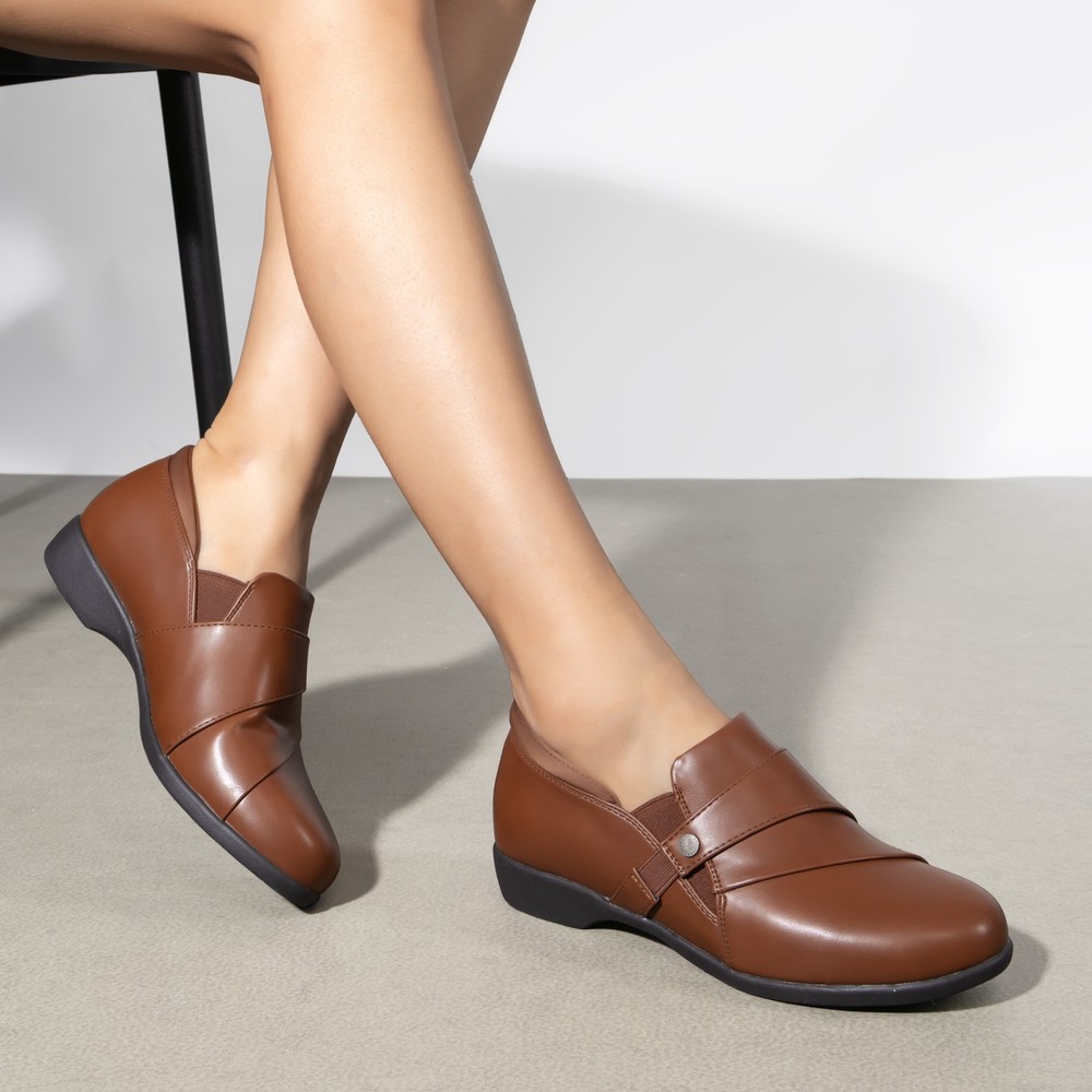 US Women Loafers Slip-on Dress Business Casual Flats Office Shoes