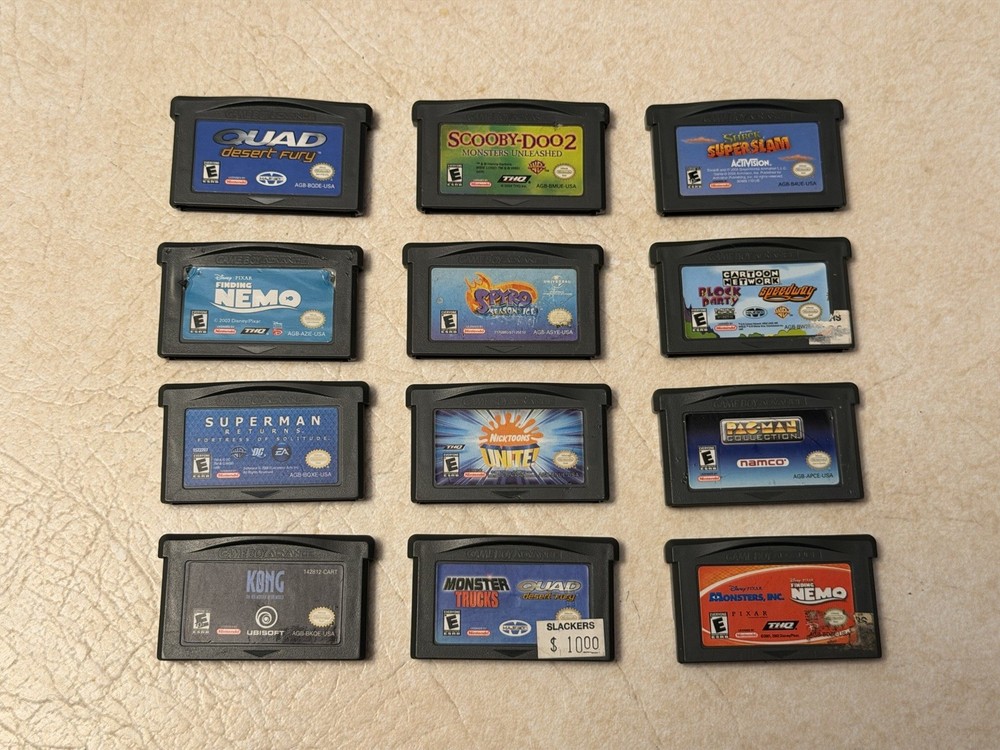 Nintendo Gameboy Advance GBA Games Lot of 12 Tested Working