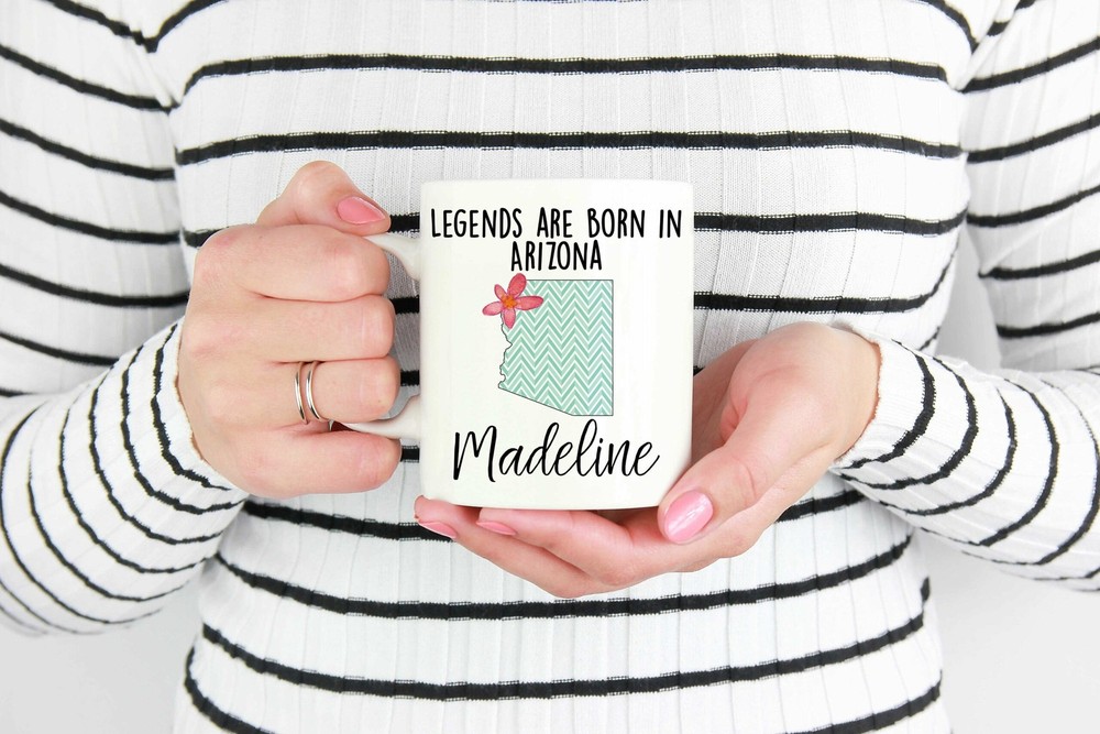 Custom Home State Mug Custom Arizona Mug Personalized Arizona Mugs Custom State