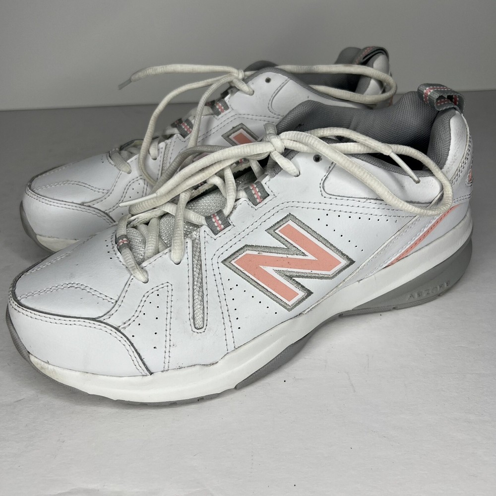 New Balance 608 Running Sneakers White Peach Gray WX608WP5  Womens Size 10
