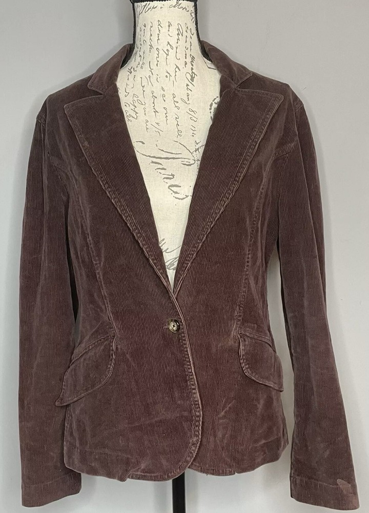 MixIt Stretch Corduroy Jacket Burgundy Women’s Size: 10 EUC!