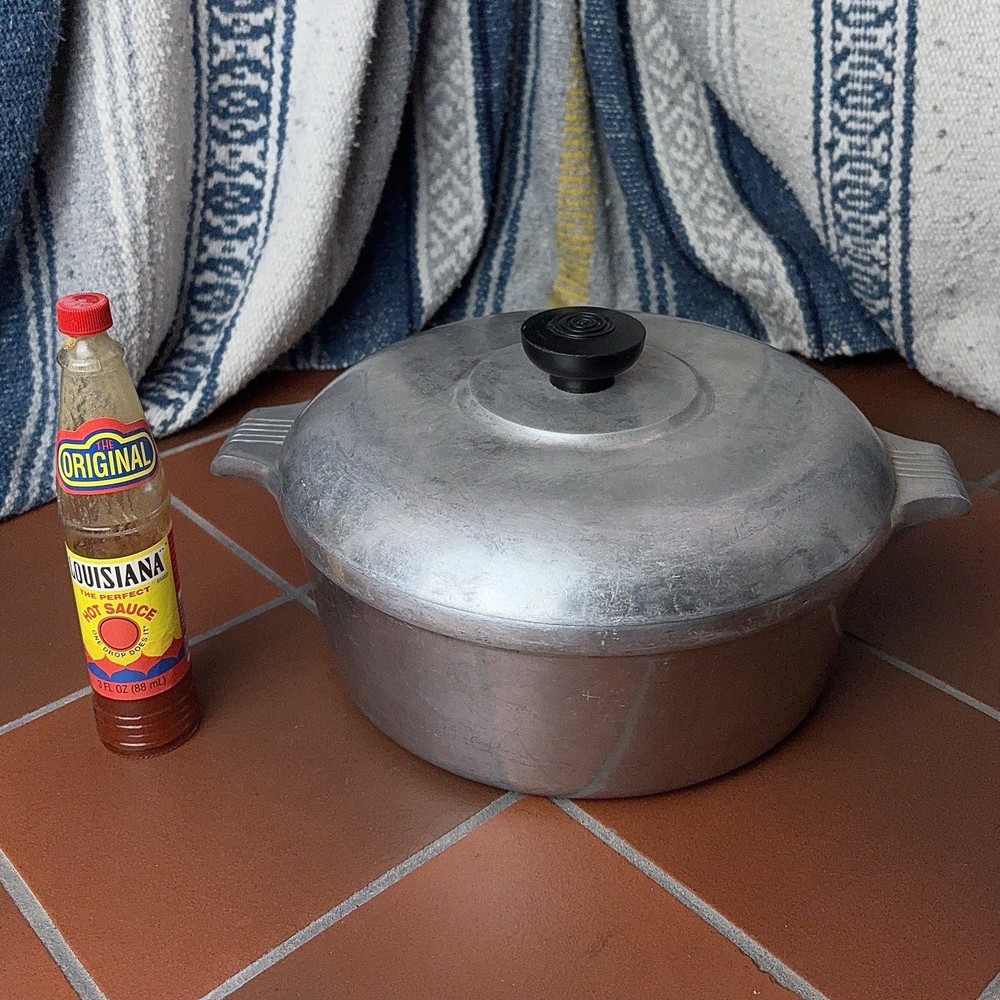 Vintage Magnalite 3.5 Qt Dutch Oven Stockpot with Lid for Gumbo