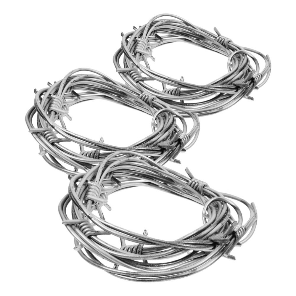 4 Pcs Halloween Plastic Barbed Wire Chains Fake Decoration Props