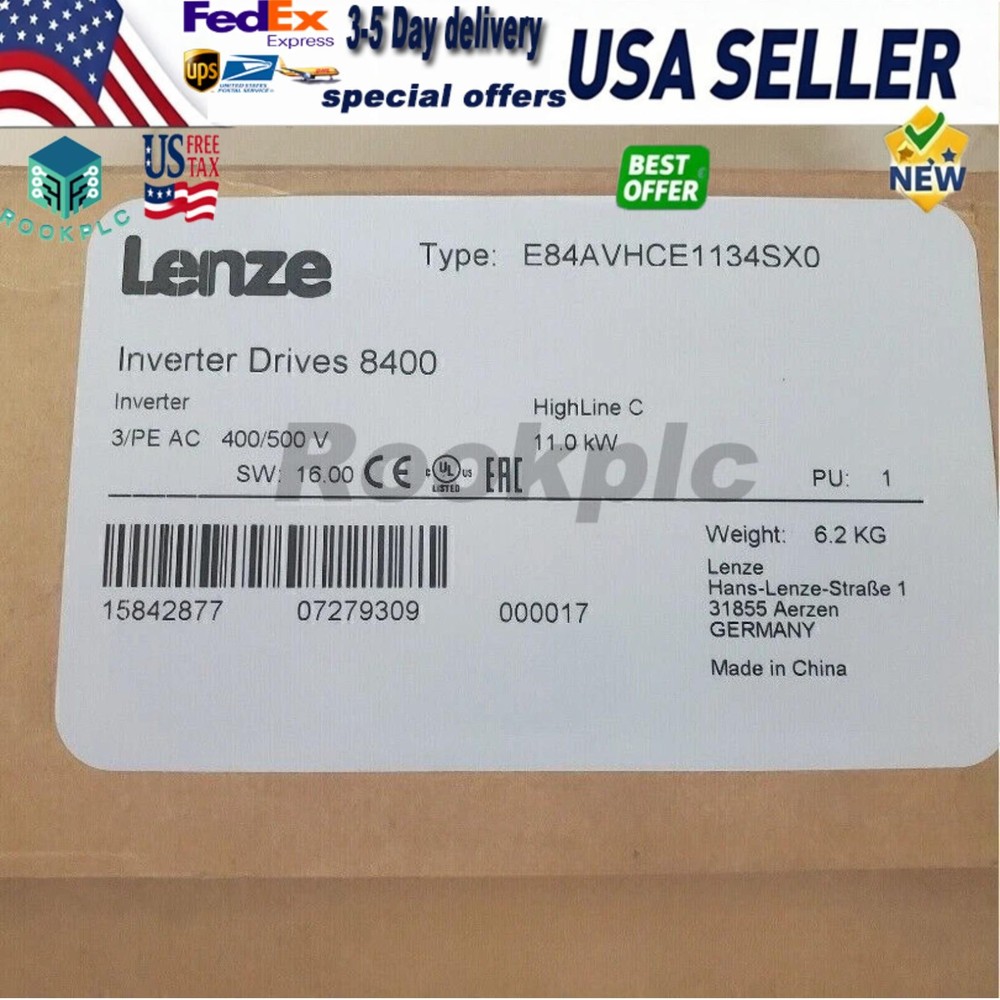 US FREE TAX LENZE E84AVHCE1134SX0 Brand New Factory Sealed & Free shipping