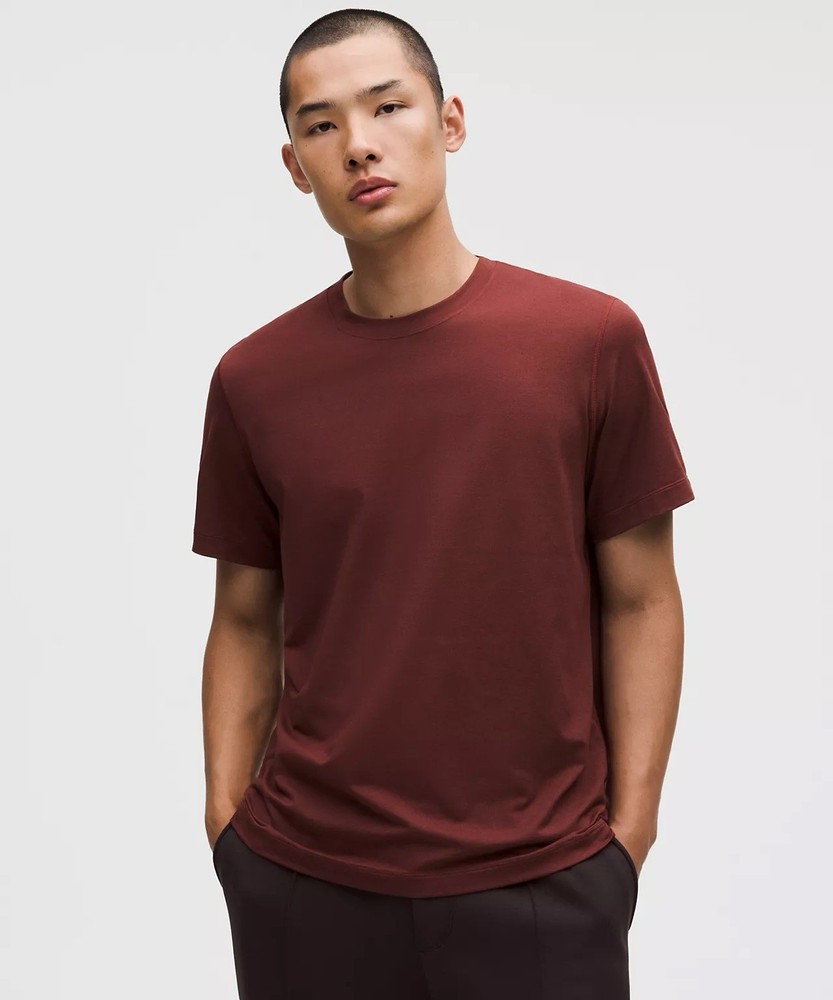 NWT Lululemon Soft Jersey Short-Sleeve Shirt Size M  Heathered Red Athleisure