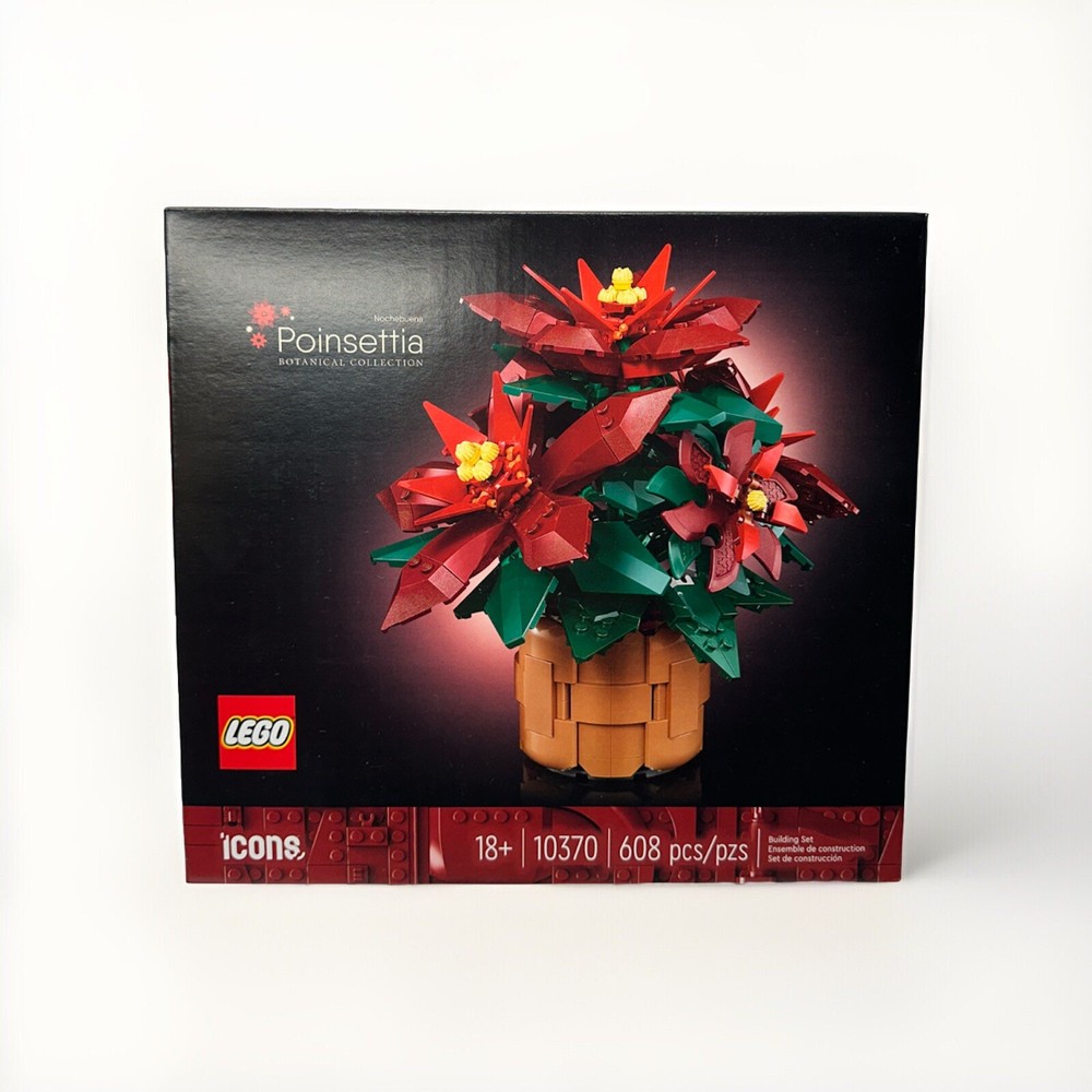 Lego Botanical Collection Poinsettia 10370 New 2024 Set in Box