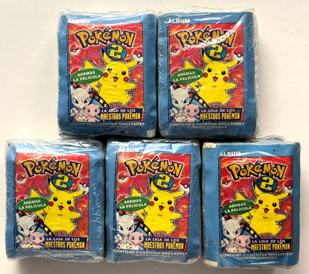 5 BOXES - 1999 BOX POKEMON 2 The Movie Navarrete Peru Edition Mew Charizard
