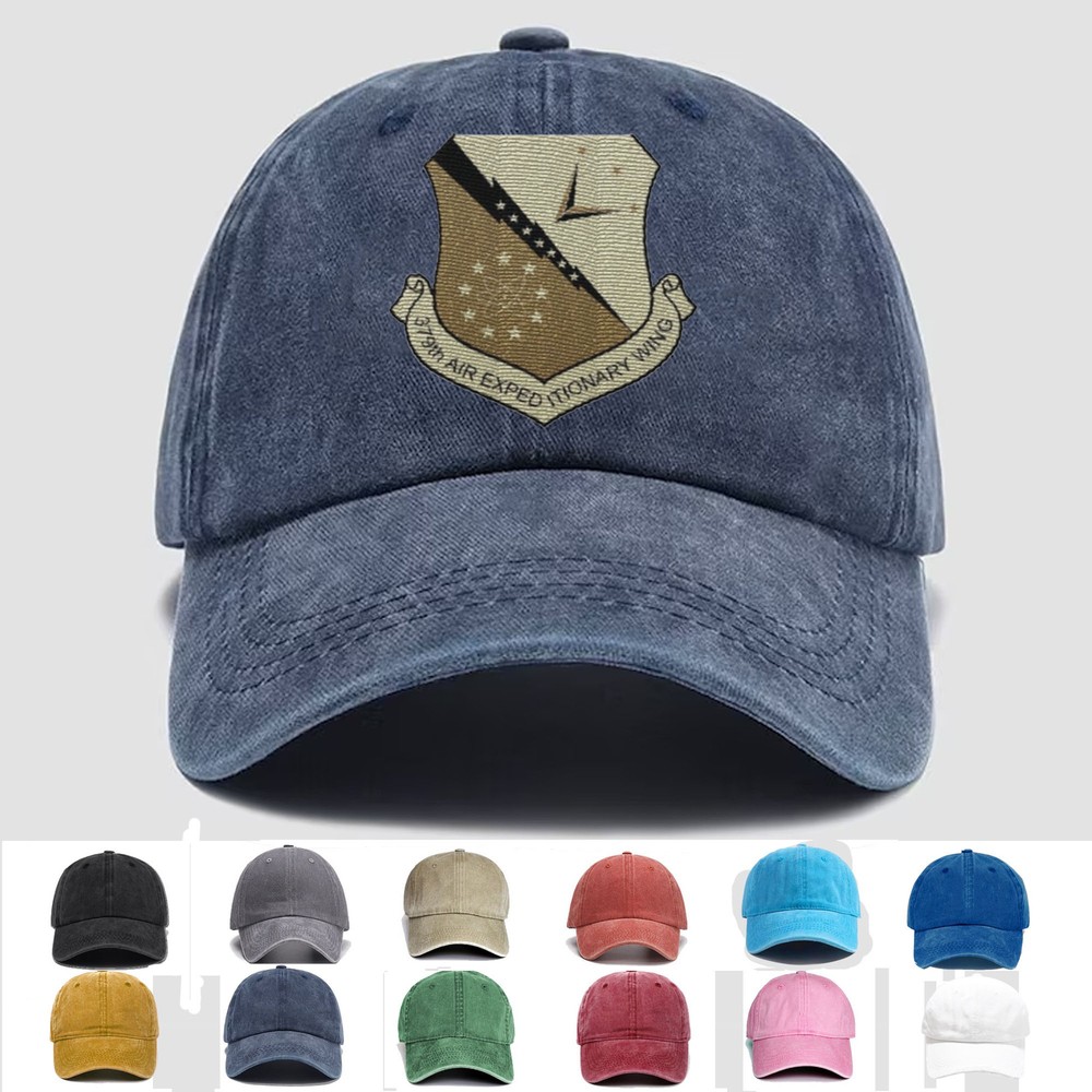Custom Embroidered Hat 379th Air Expeditionary Wing, Veteran Cap, Trucker Hat