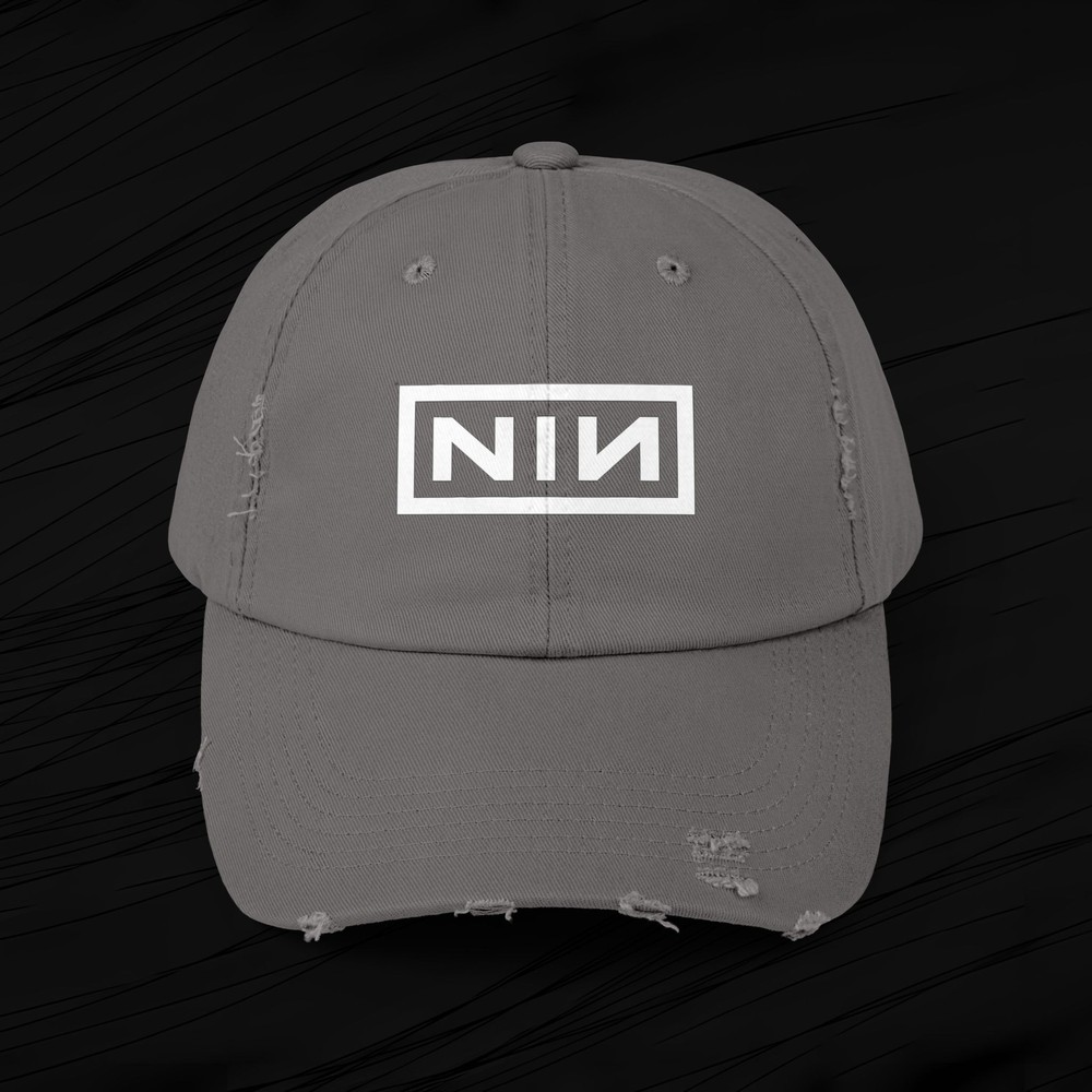 NIN Nine Inch Nails Classic Logo Cap - Gift For Rock Fans - Concert Merch