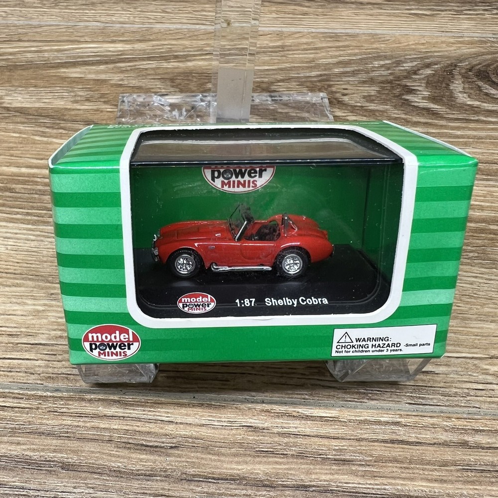 HO Model Power Minis Shelby Cobra Red 1:87 - New in Box
