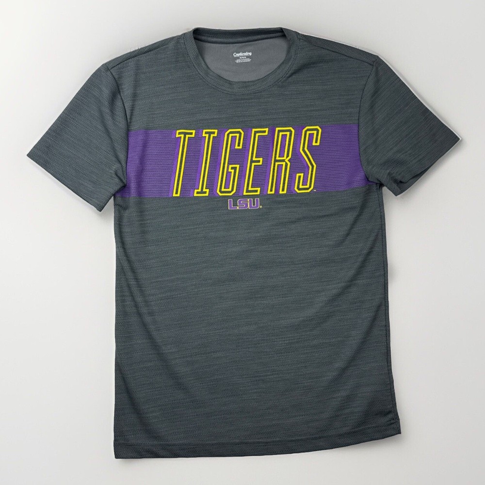 NCAA LSU Tigers Gray T Shirt Men's Size Medium
