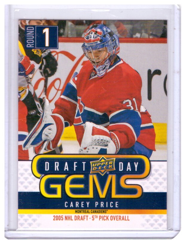 Carey Price 2018-19 Upper Deck Sr.1 Draft Day Gems Card #GEM04-image