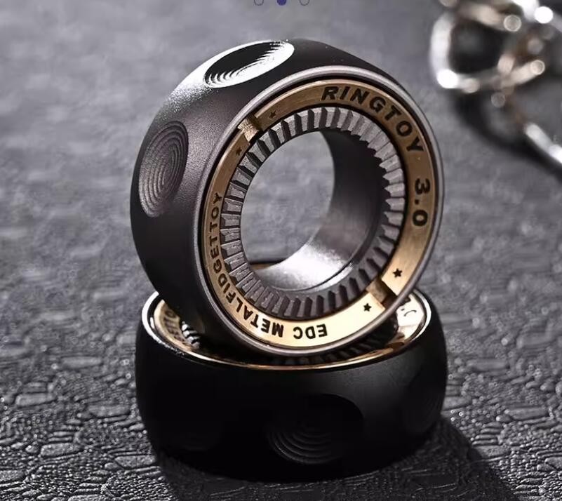 Fidget Spinner Mechanic Ring Fingertip Ratchet Stress Relief Fidget EDC Toy Gift