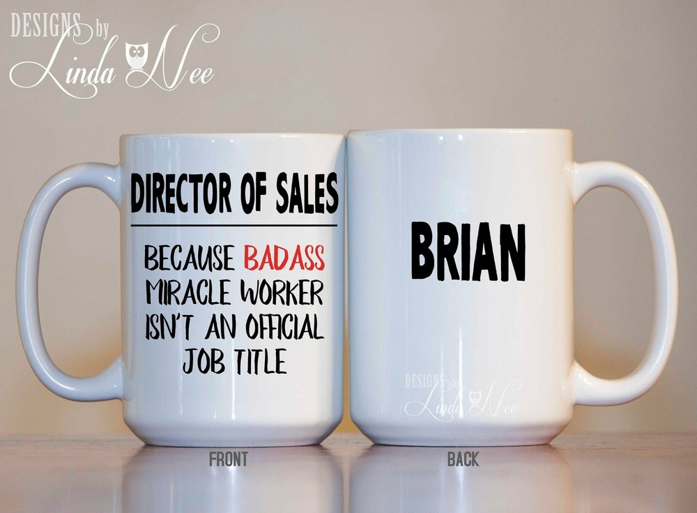 Personalized Director Of Sales Mug Gift For Salesman Funny Salesman Mug Sales