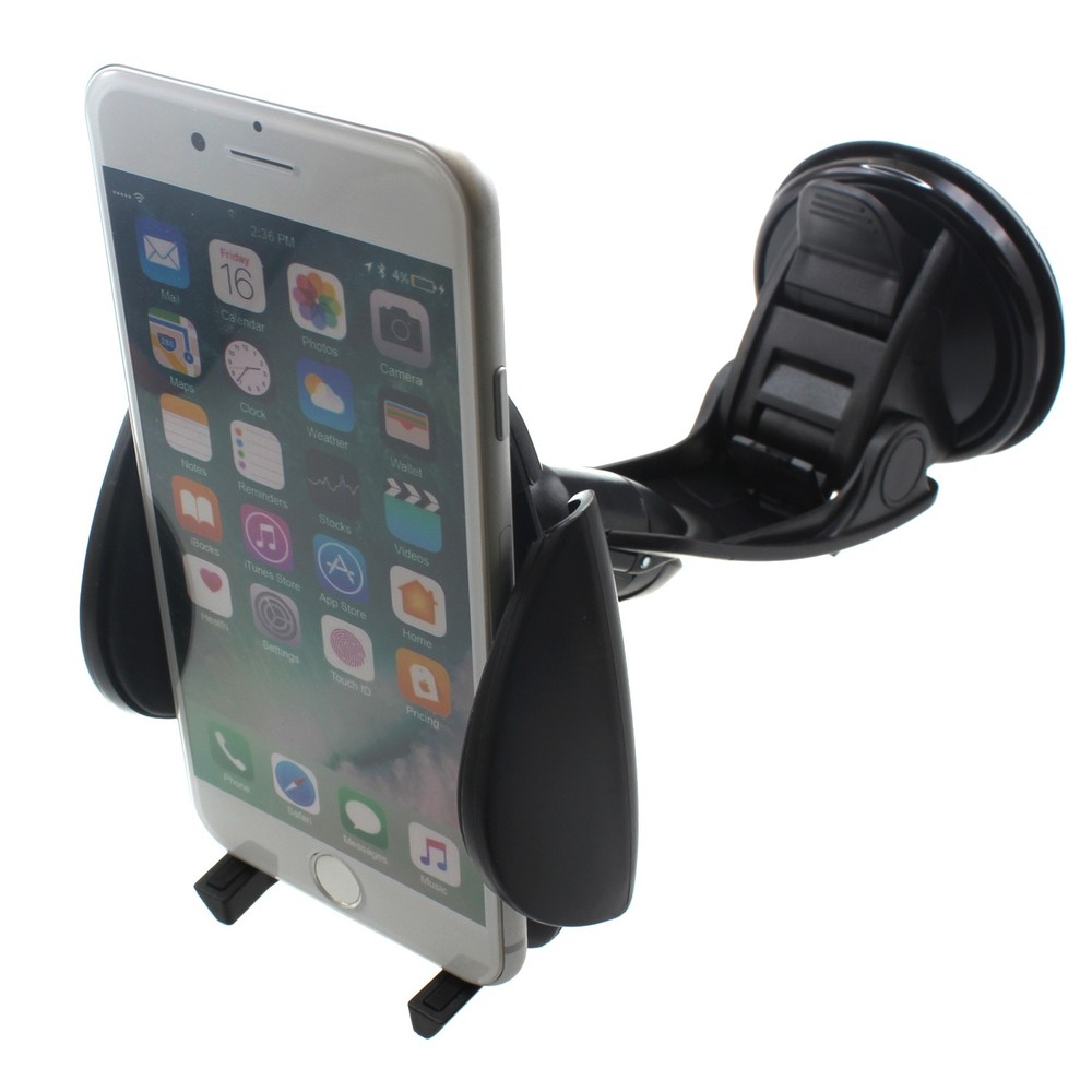 For Phone 16/17/Pro/Max/Air - Car Mount Dash Windshield Holder Cradle Swivel