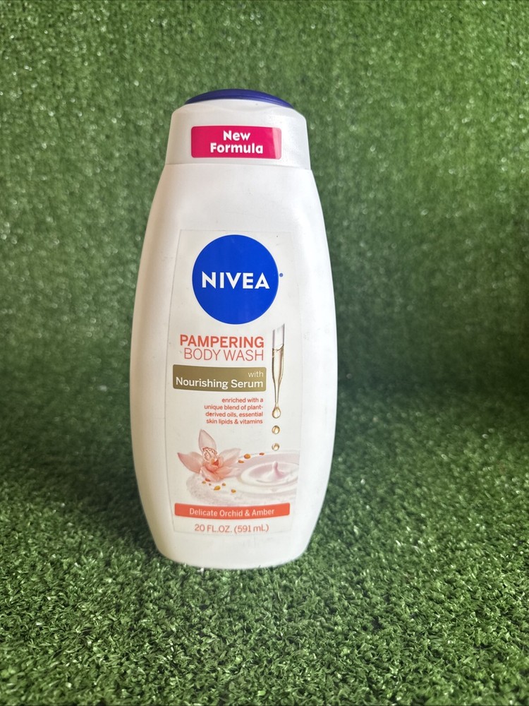 NIVEA Pampering Body Wash Delicate Orchid & Amber  20 oz Shower Gel Bath