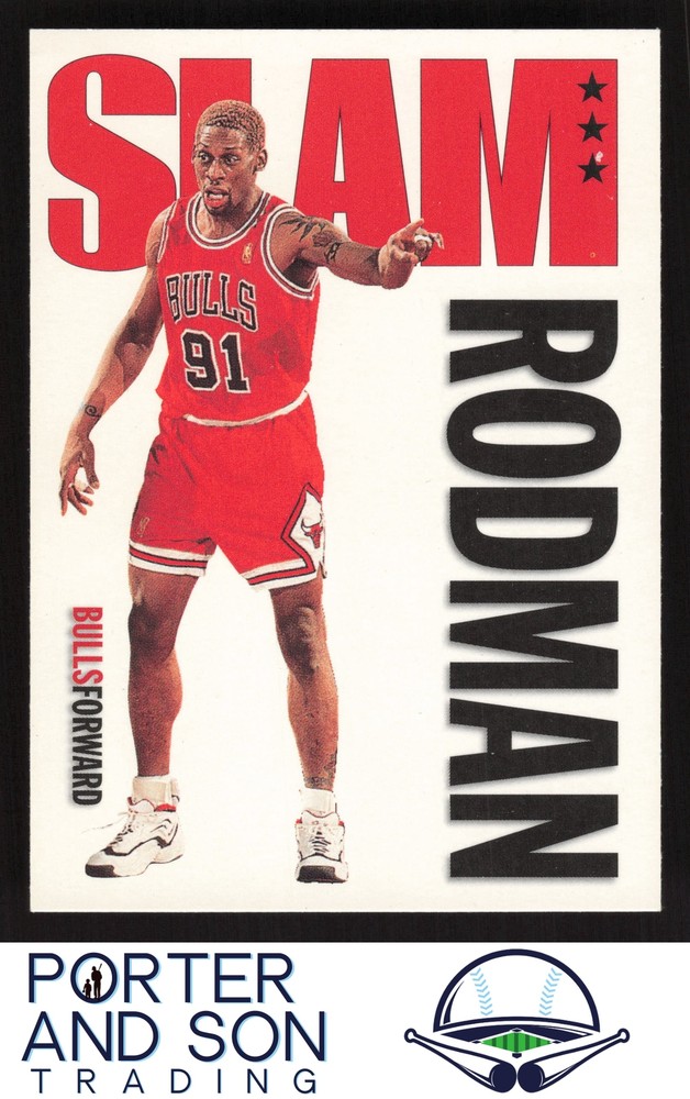 Dennis Rodman 1996-97 Chicago Bulls Hoops SLAM SP #326 Basketball Card