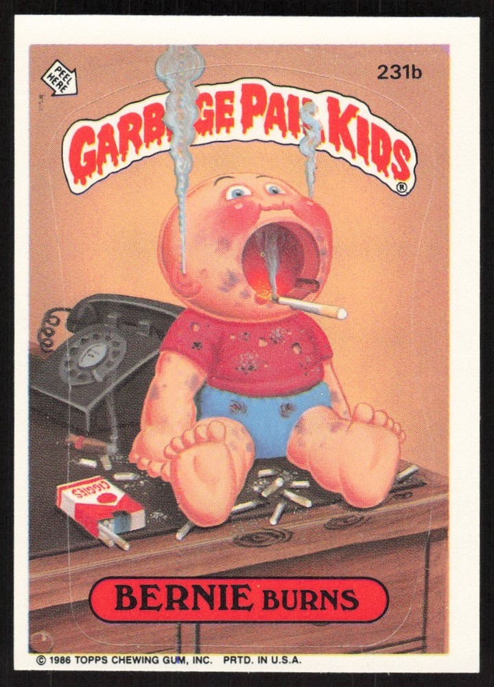 1986 Topps Garbage Pail Kids Sticker Cards Complete Set