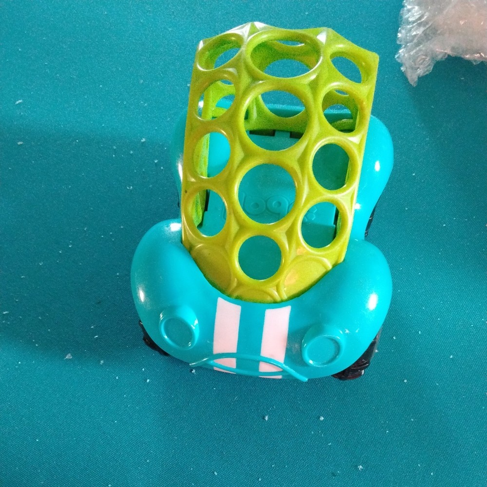 Baby Toy- OBall Blue Car fun for baby or toddler rattles and fun