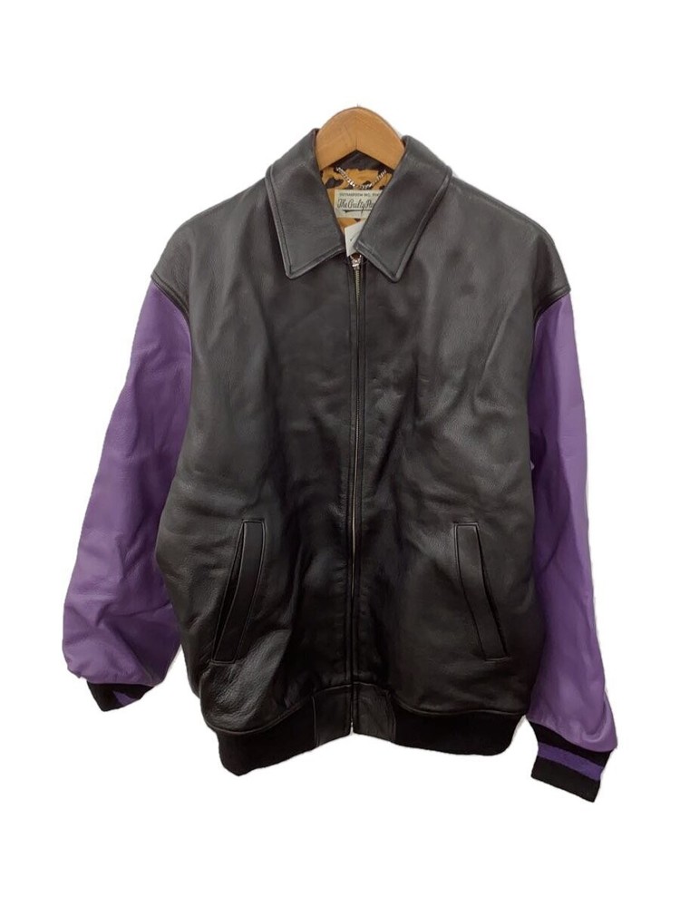 Wacko Maria 21Fw Leather Varsity Jacket/Leather Jacket Blouson/M/Leather/Blk/Non
