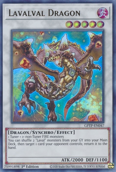 Lavalval Dragon GFTP-EN047 Ultra Rare 1st Edition Near Mint