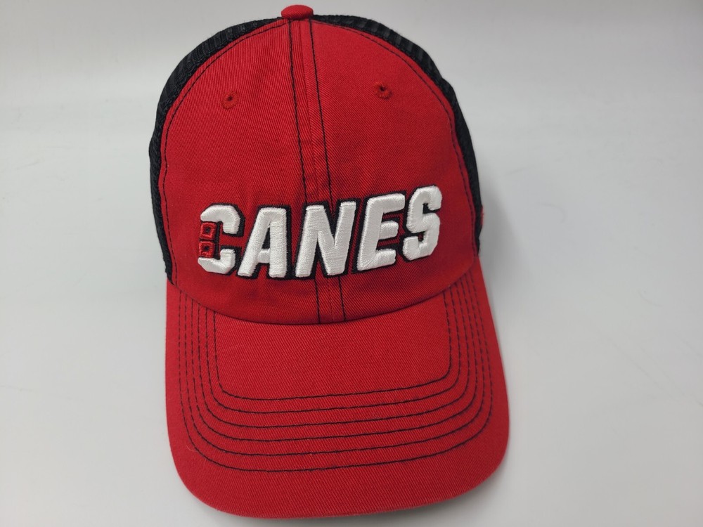Carolina Hurricanes 47 Brand Mesh Trucker Snapback Hat Cap NHL Hockey Red Black