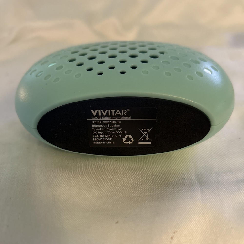 Vivitar Teal Wireless Speaker No Cords Included