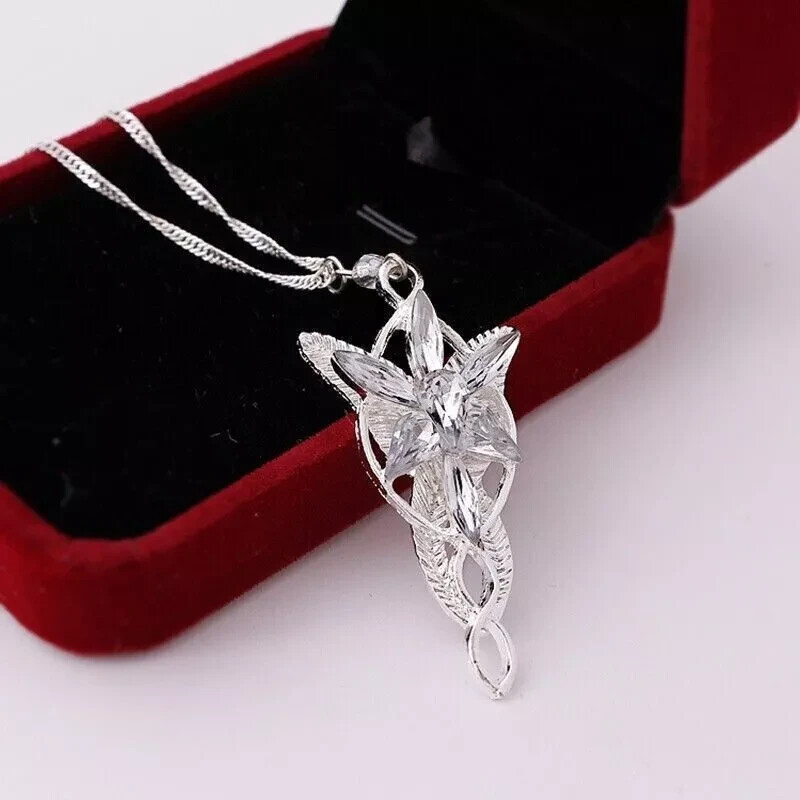 Vintage Arwen Evenstar Pendant Necklace Inspired by Lord of the Rings