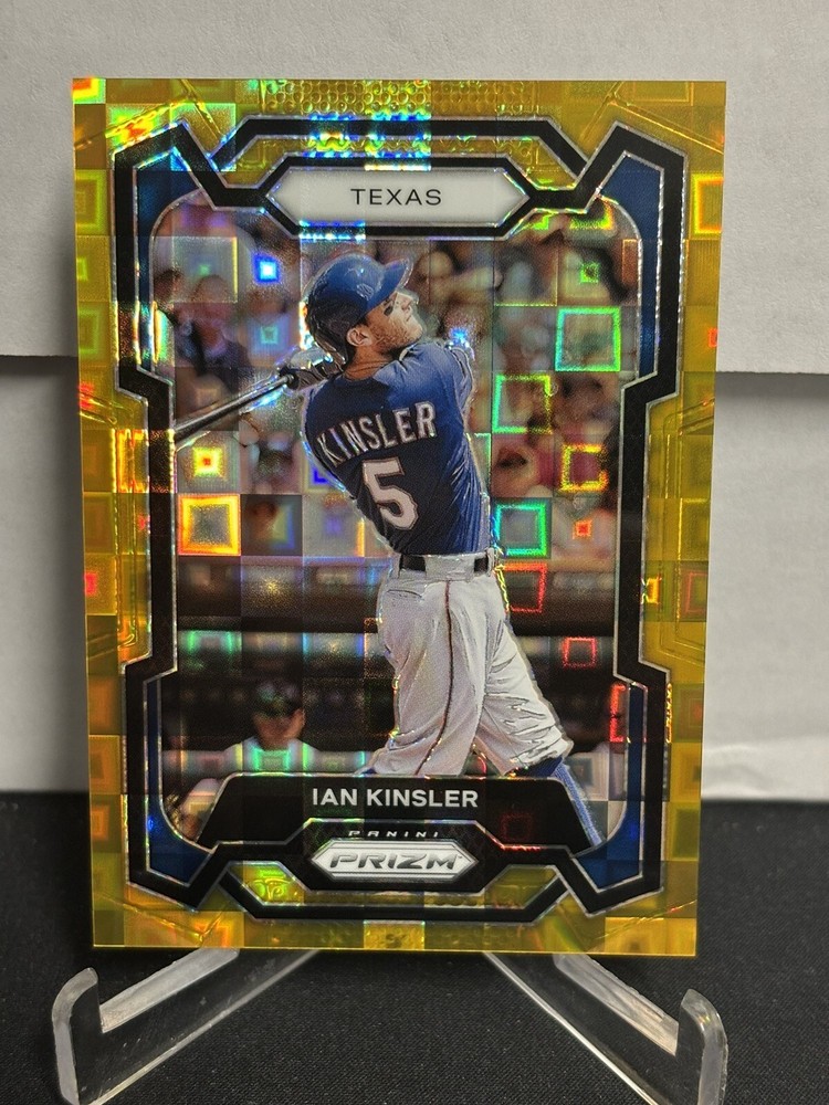 2024 Panini Prizm Baseball Ian Kinsler Gold Pandora Prizm SSP Texas Rangers /4
