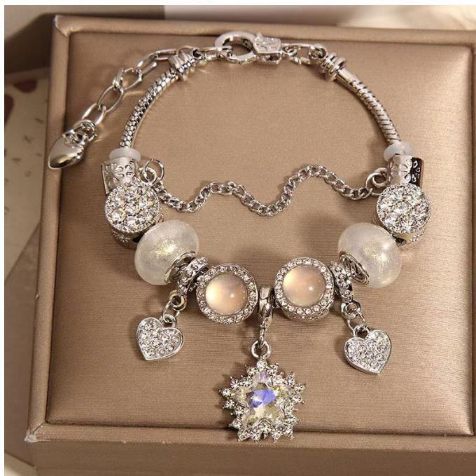 Authentic Pandora Charm Bracelet Silver 925 charms included as picture.19cm