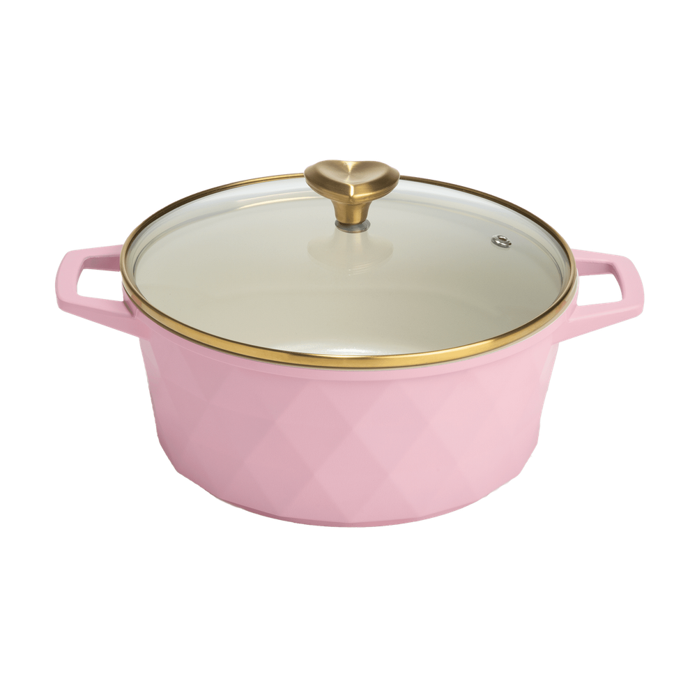 2.5 Quart Ceramic Nonstick Dutch Oven with Glass Lid for Cooking & Baking