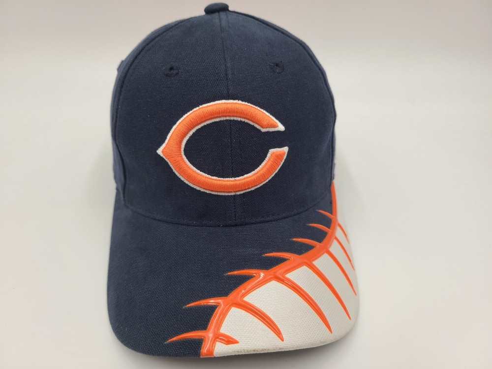 Vintage Chicago Bears Reebok Pro Line Adjustable NFL Cap in Blue Fits Small