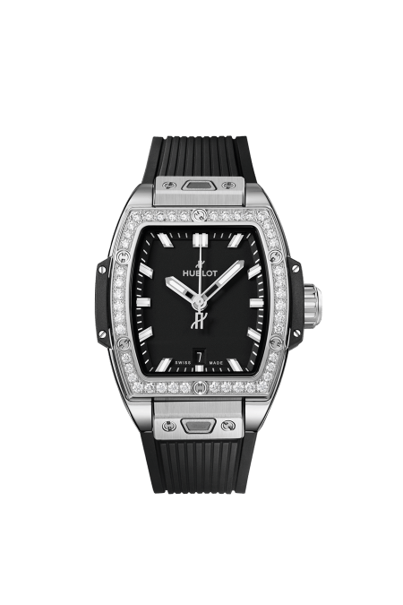 HUBLOT 682.SX.1170.RX.1204 STEEL AND DIAMONDS SPIRIT ONE CLICK 32MM