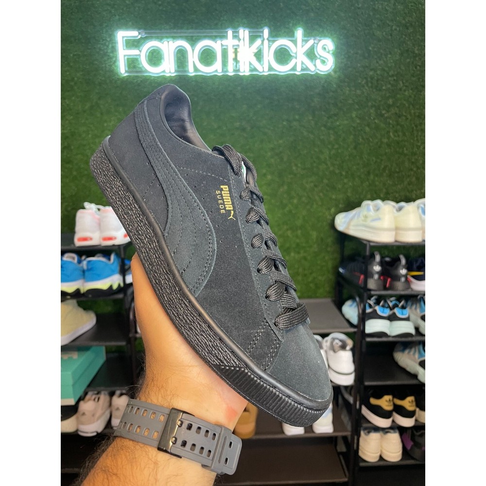 Puma Suede Classic XXI Mens Size 13 Shoes Triple Black Sneakers Low 374915 12