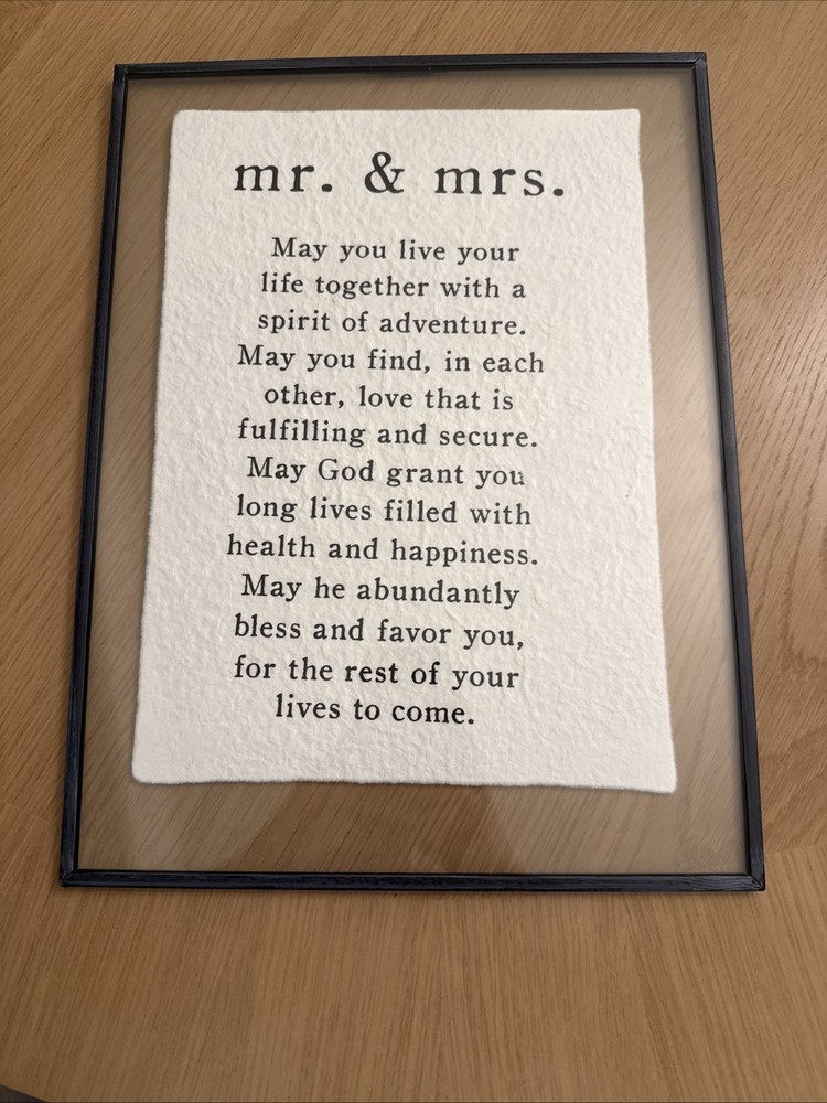 Mud Pie, Mr. Mrs. Sentiment Plaque