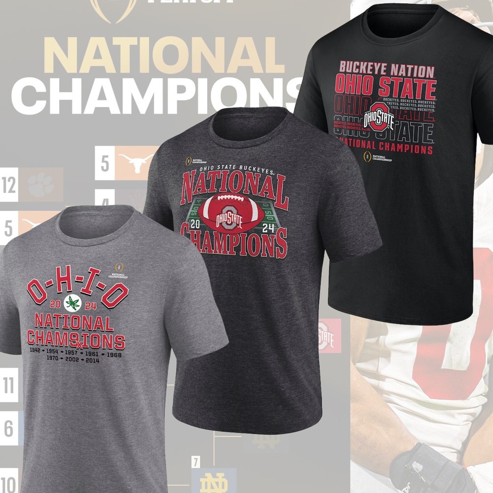 HOT! Ohio State Buckeyes College Football Playoff 2024 National Champions Slogan