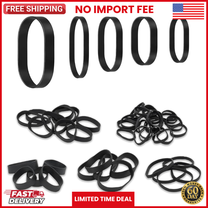 70Pcs Tactical Heavy Duty Elastic Wide Thick UV Heat Cold Resistant Rubber Bands