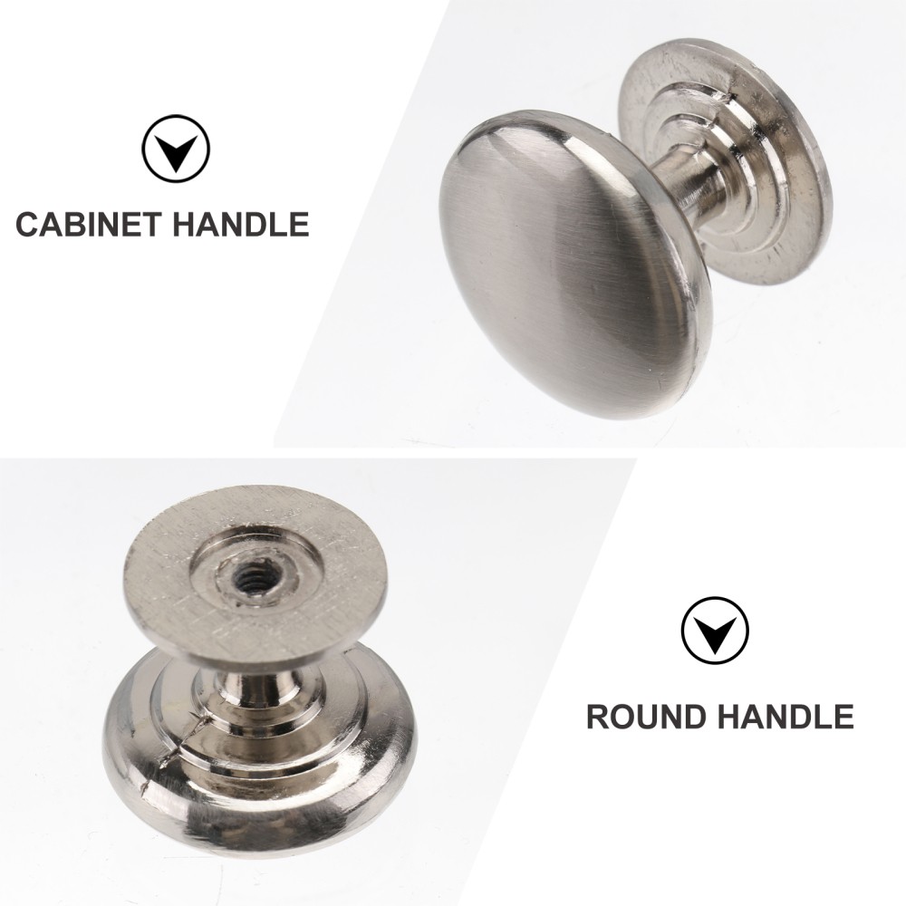 10-Pack Round Handle Single Hole Cabinet Knobs for Kitchen Hardware