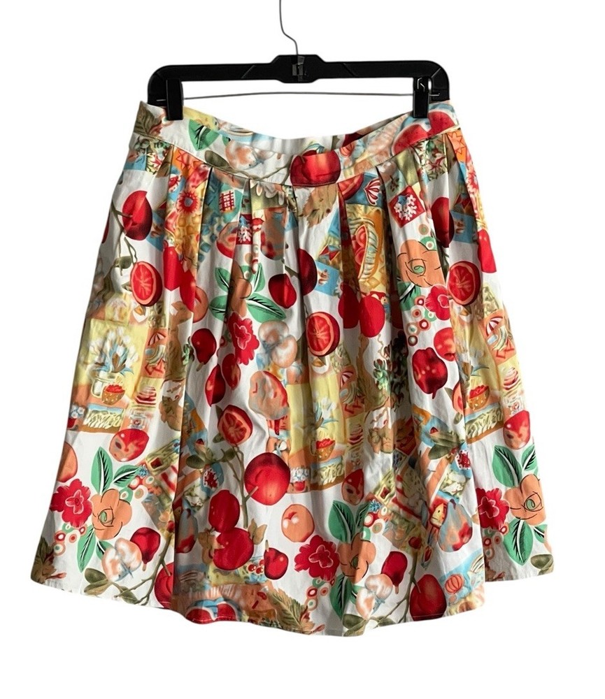 GRACE KARIN Skirt Large Fruit Floral Rockabilly Pin Up Novelty Fun Flared