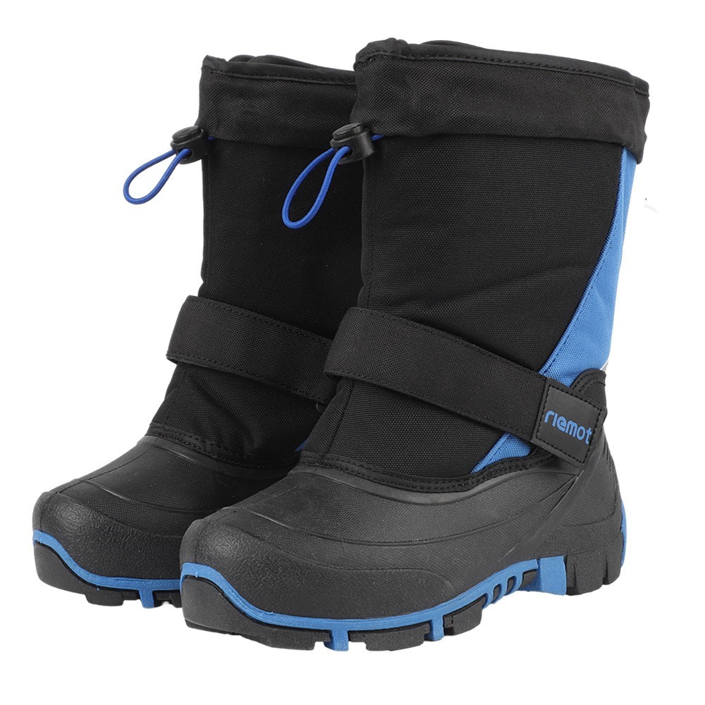 riemot Snow boot Kids Boys Snow Boots Waterproof Winter Boots Faux Fur Lined