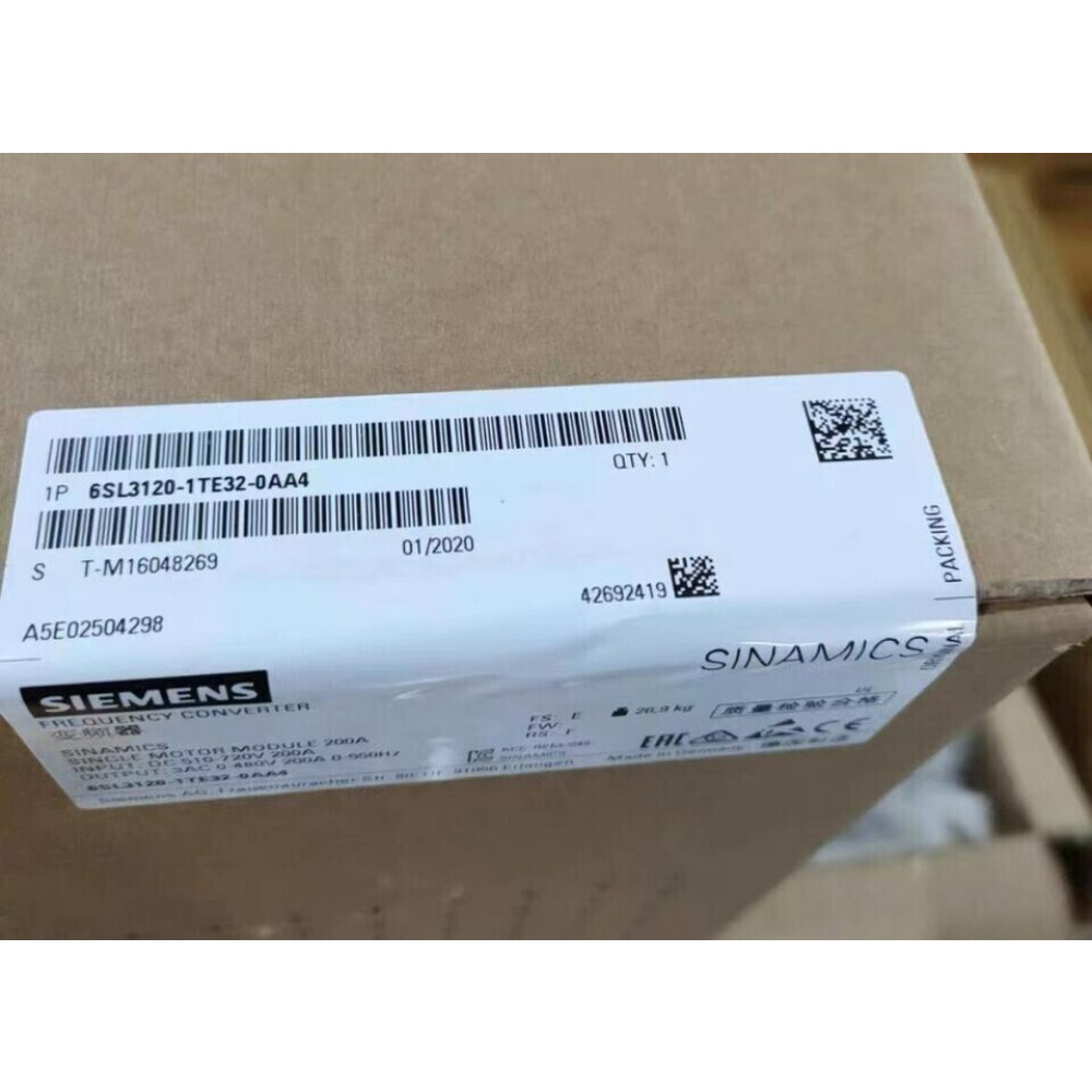 6SL3120-1TE32-0AA4 SIEMENS SINAMICS S120 Single Motor Module Brand New Box! Zy