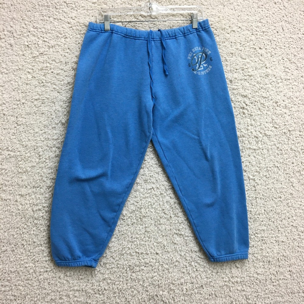 PINK Victorias Secret Pants Small Adult Blue Jogger Sweatpants Fleece Womens S