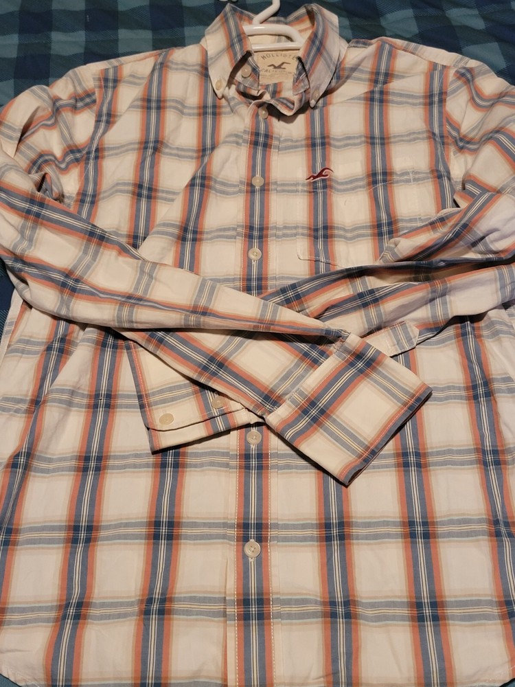 Hollister California Cotton Button Down Shirt Medium Long Sleeve